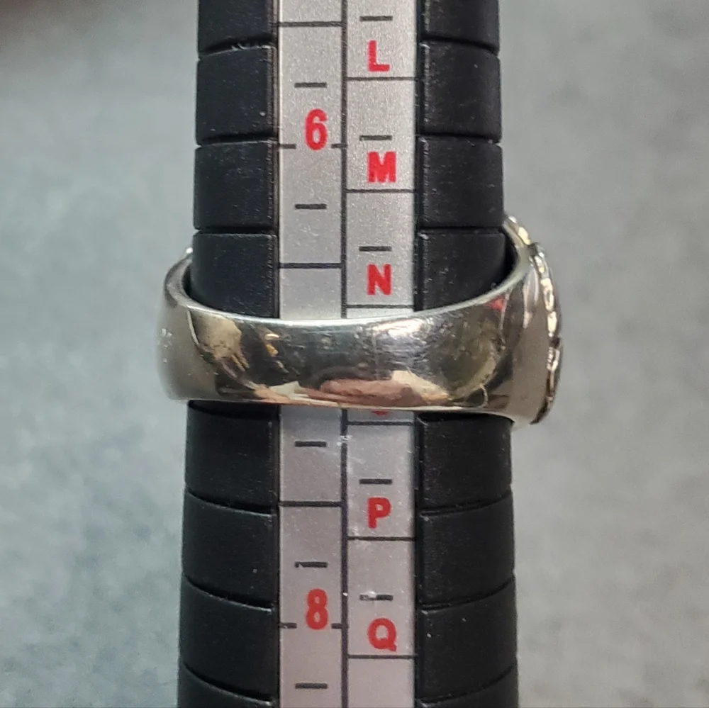CPT Abalone Inlay Sterling Silver Dome Ring Size7